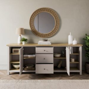 Olney Extra Wide Sideboard -Stone