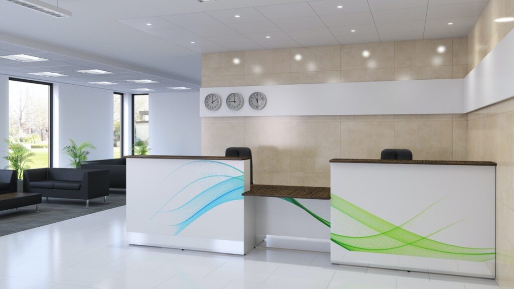 Ambus Streamline Reception Desk