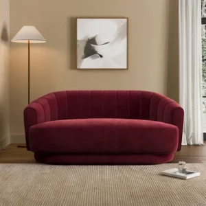 Carmen Quilted Velvet 2 Seater Sofa