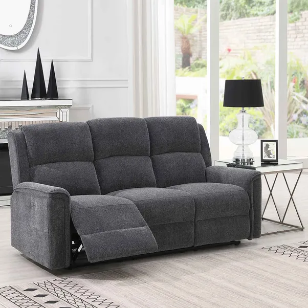 Dartmoor Chenille Power Recliner 3 Seater Sofa