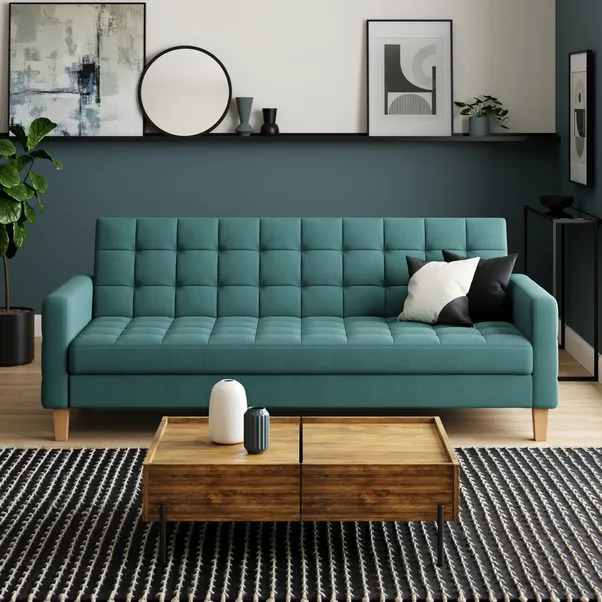 Harlow Flatweave Storage Double Sofa Bed