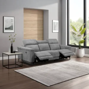 Lund Corduroy Power Recliner 3 Seater Sofas