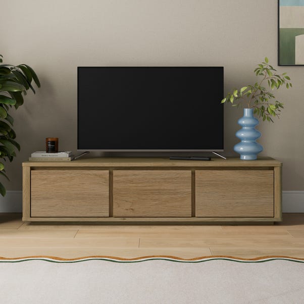 Malik Light Oak TV Unit – Fits 55 TVs