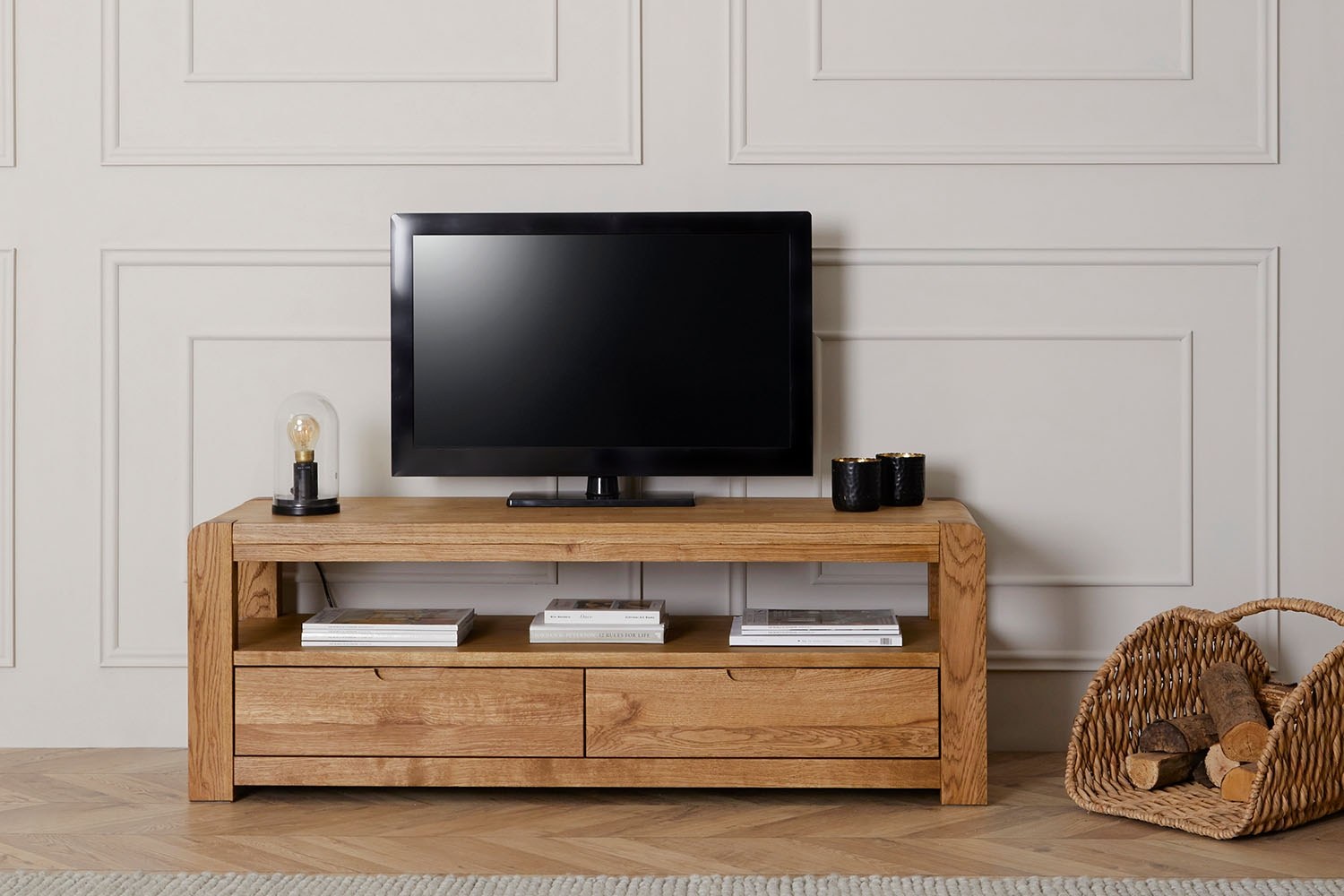 Bergen Oak 140cm TV Unit