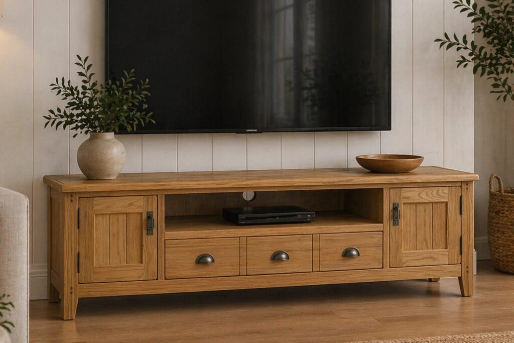 Burford Oak 210cm TV Unit