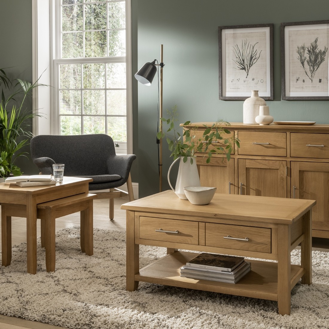 Chester Oak 80cm TV Unit