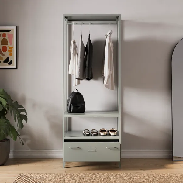 Helga Metal Open Wardrobe