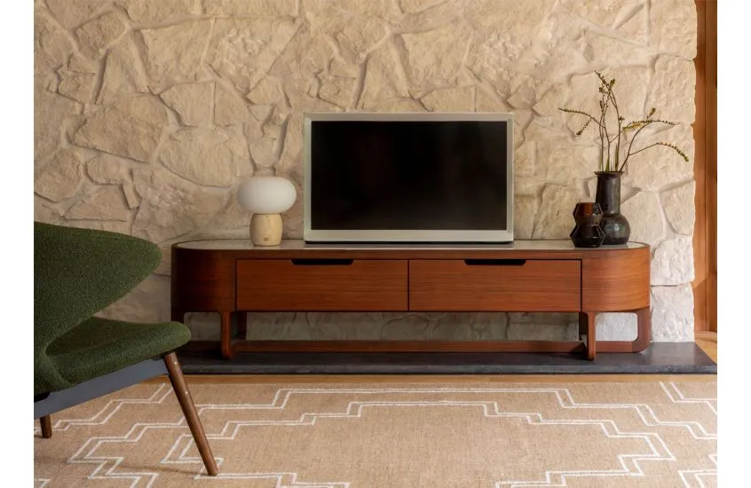 Anais Walnut and Marble TV Unit
