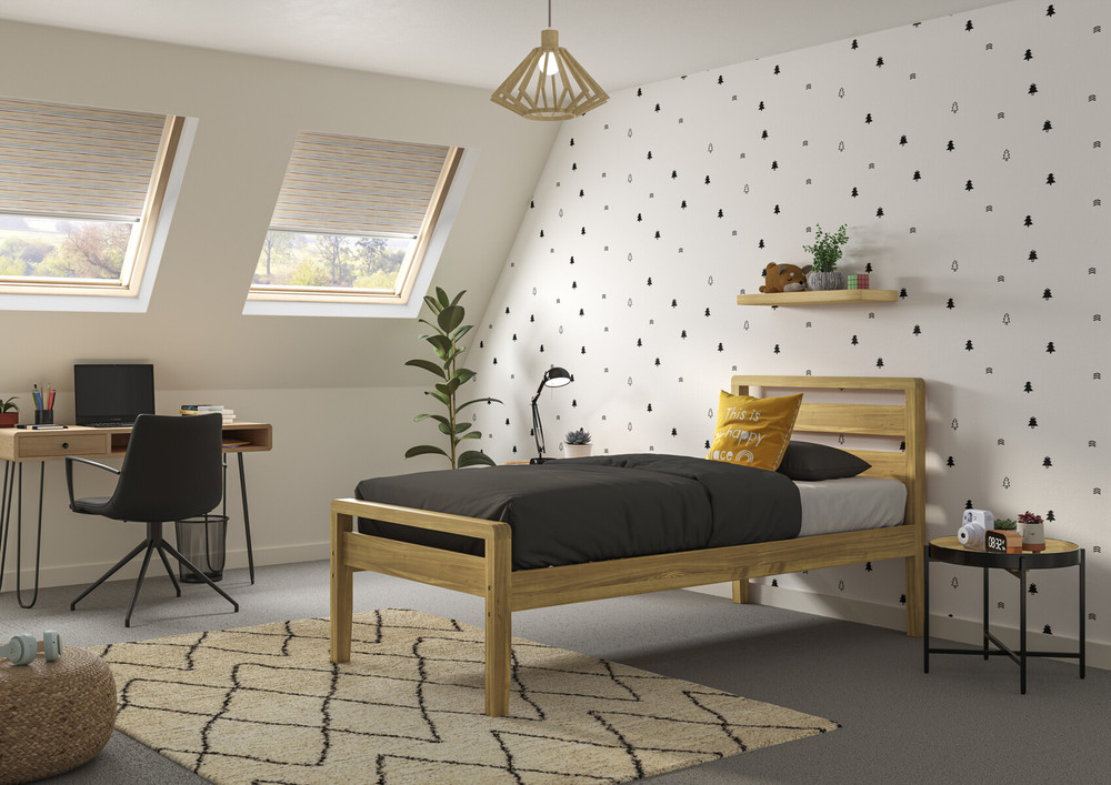 Hip Hop Wooden Single Bed
