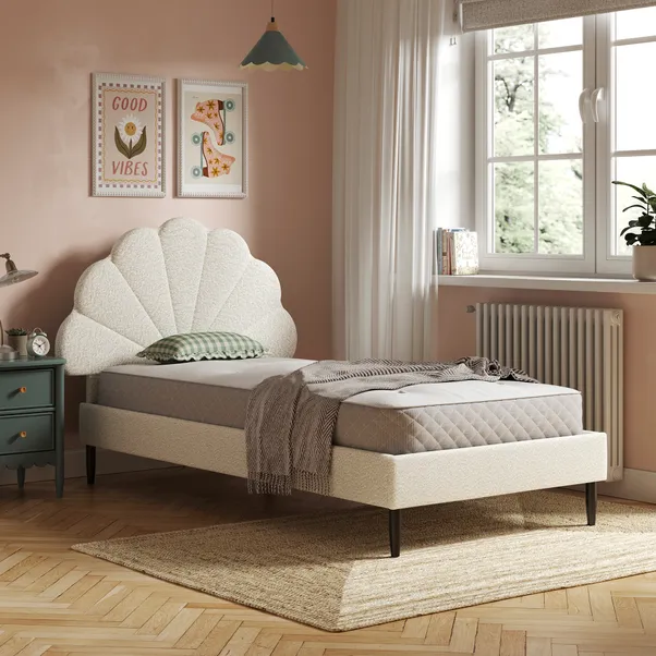 Kids Boucle Petal Single Bed