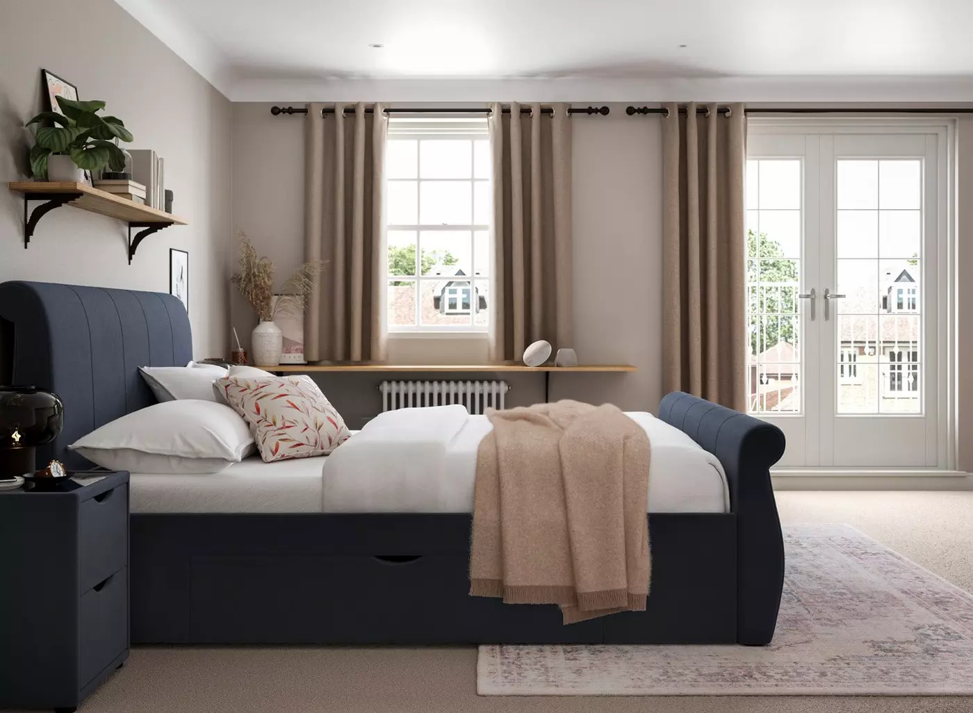 Lucia Upholstered Single Bed