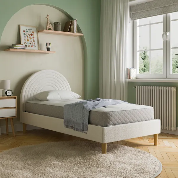 Pennie Rainbow Boucle Single Bed