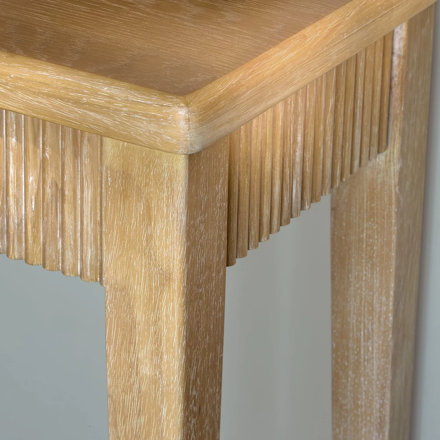 Raleigh Whitewash Console Table