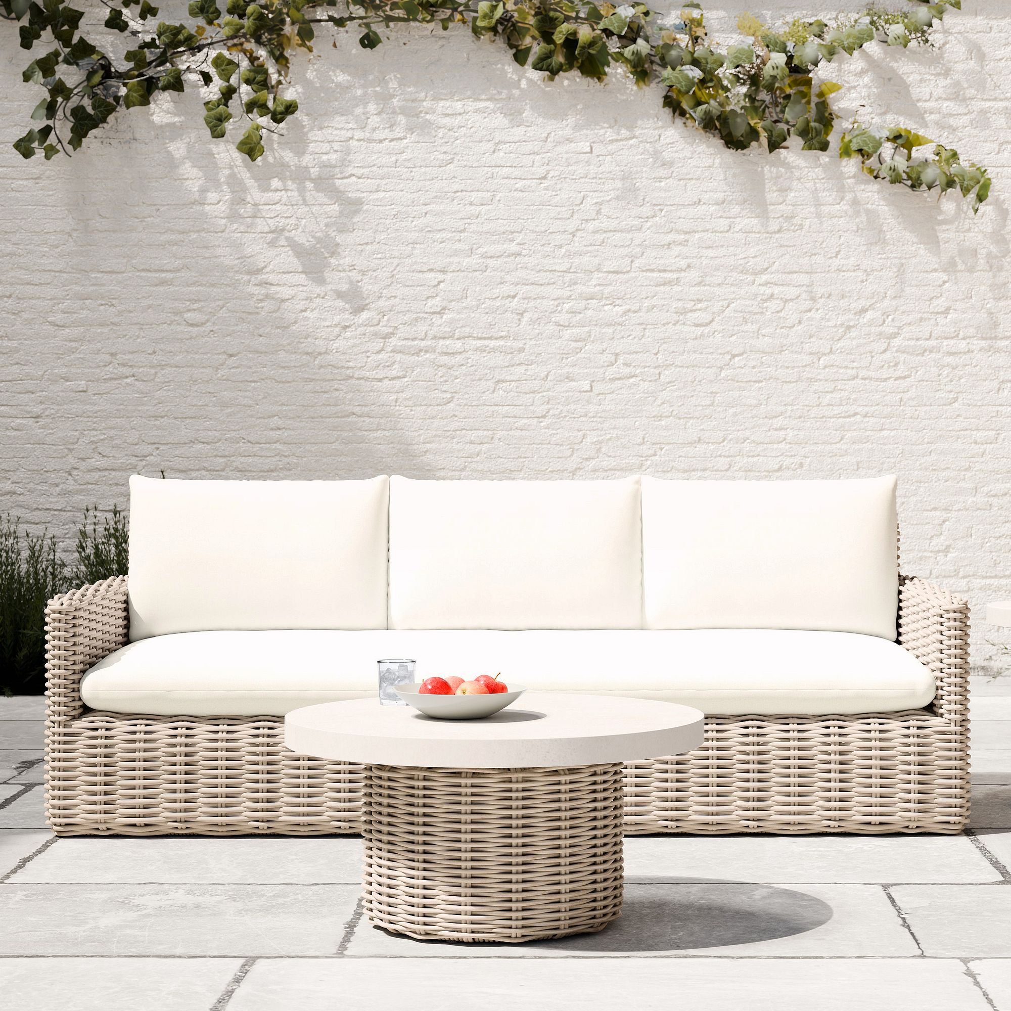 Westport Wicker Slim Profile Outdoor Sofa