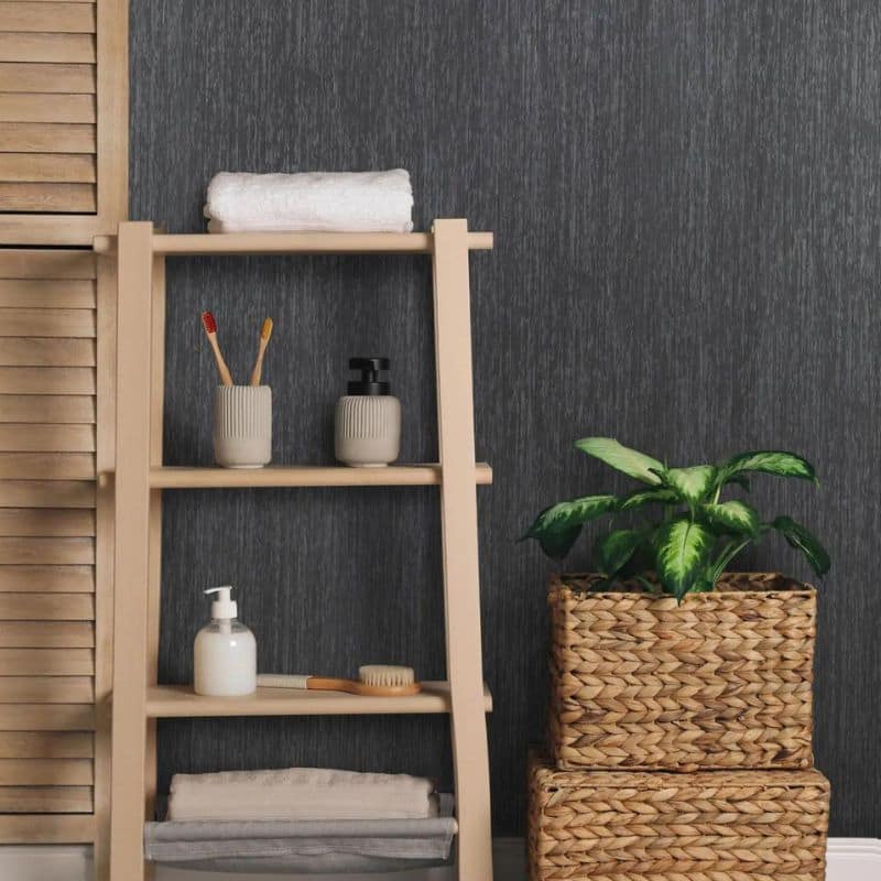 Abstract Black Bedroom Wall Panels