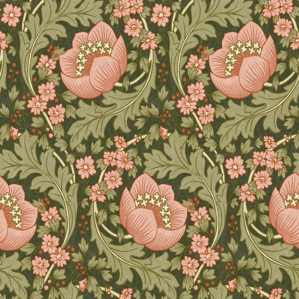 Arts and Crafts Floral Wallpaper