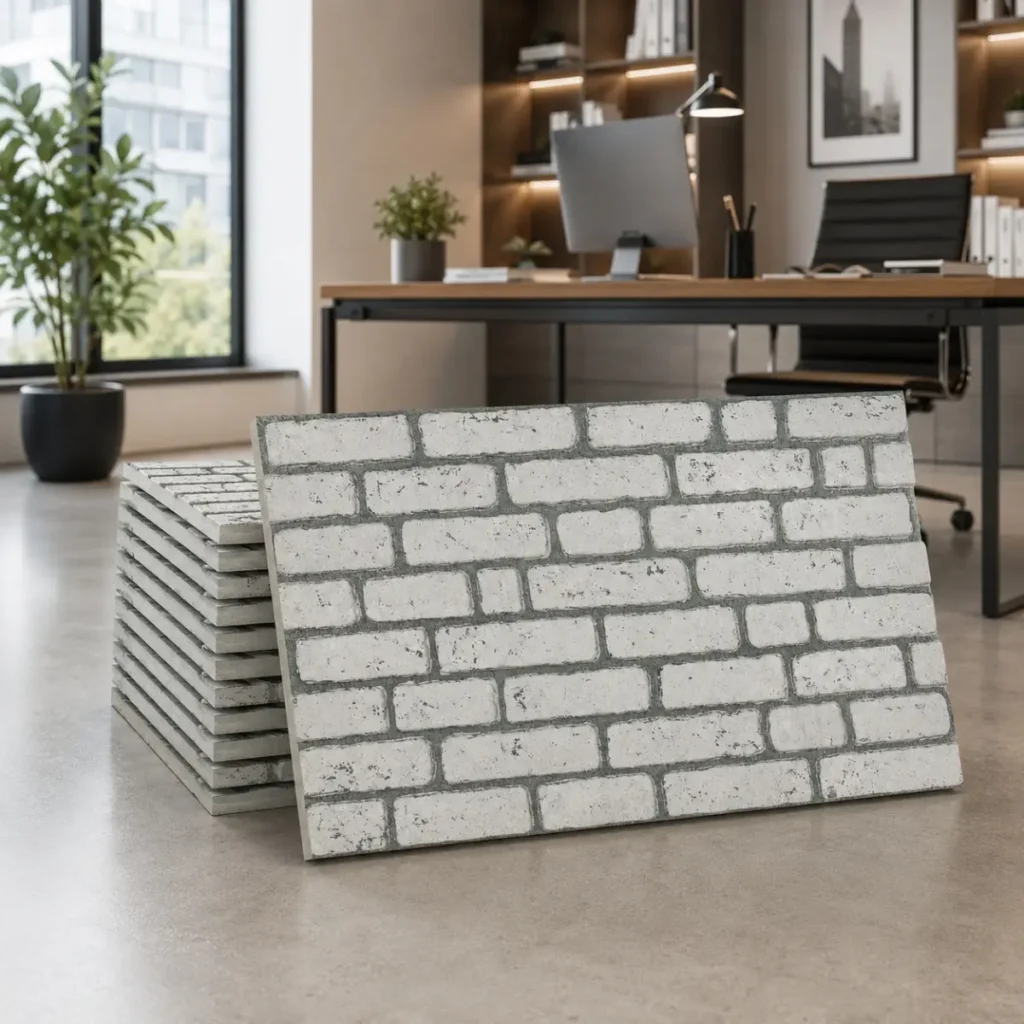 Ash Grey 3D Brick Wall Panels