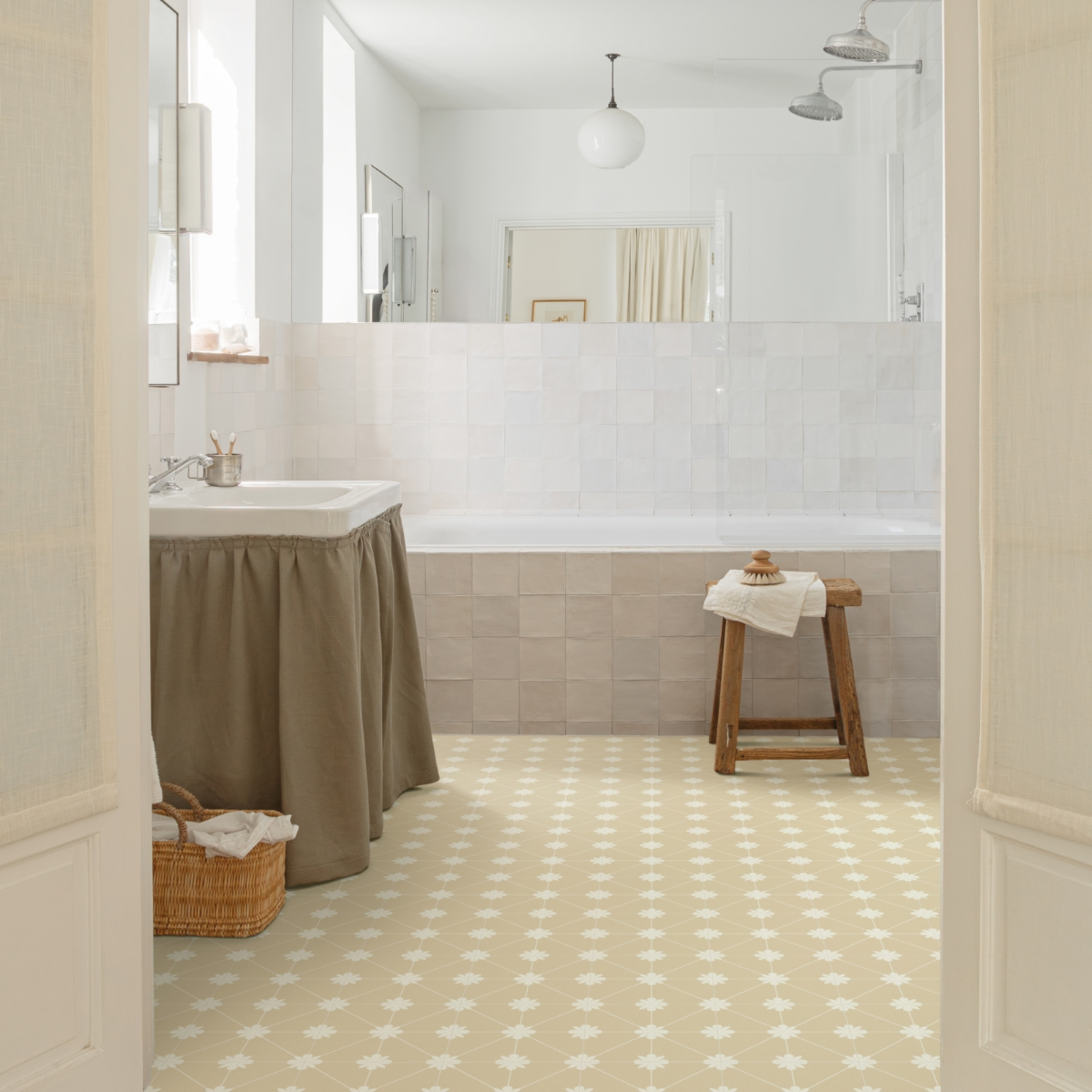 Beige Sheet Vinyl Flooring