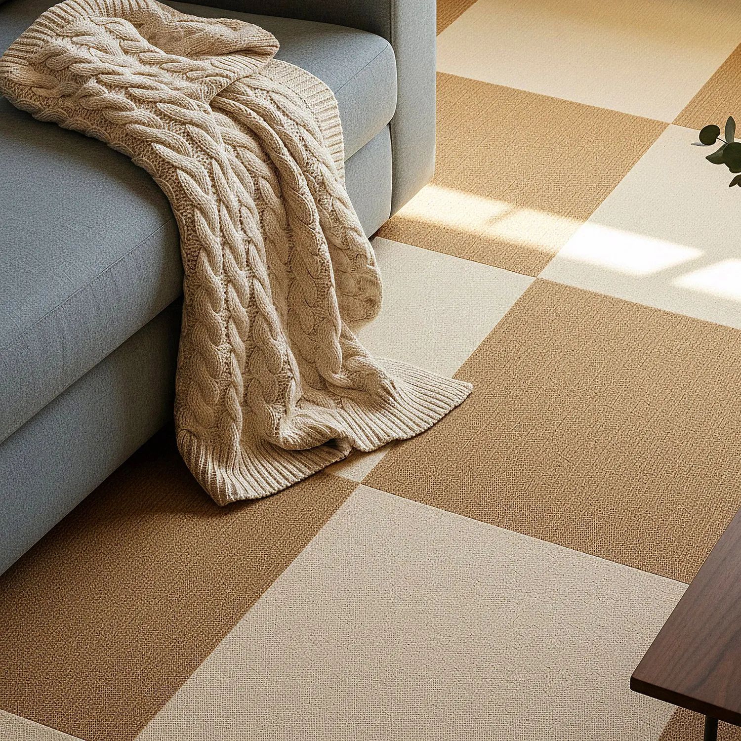 Beige Wall to Wall Carpet