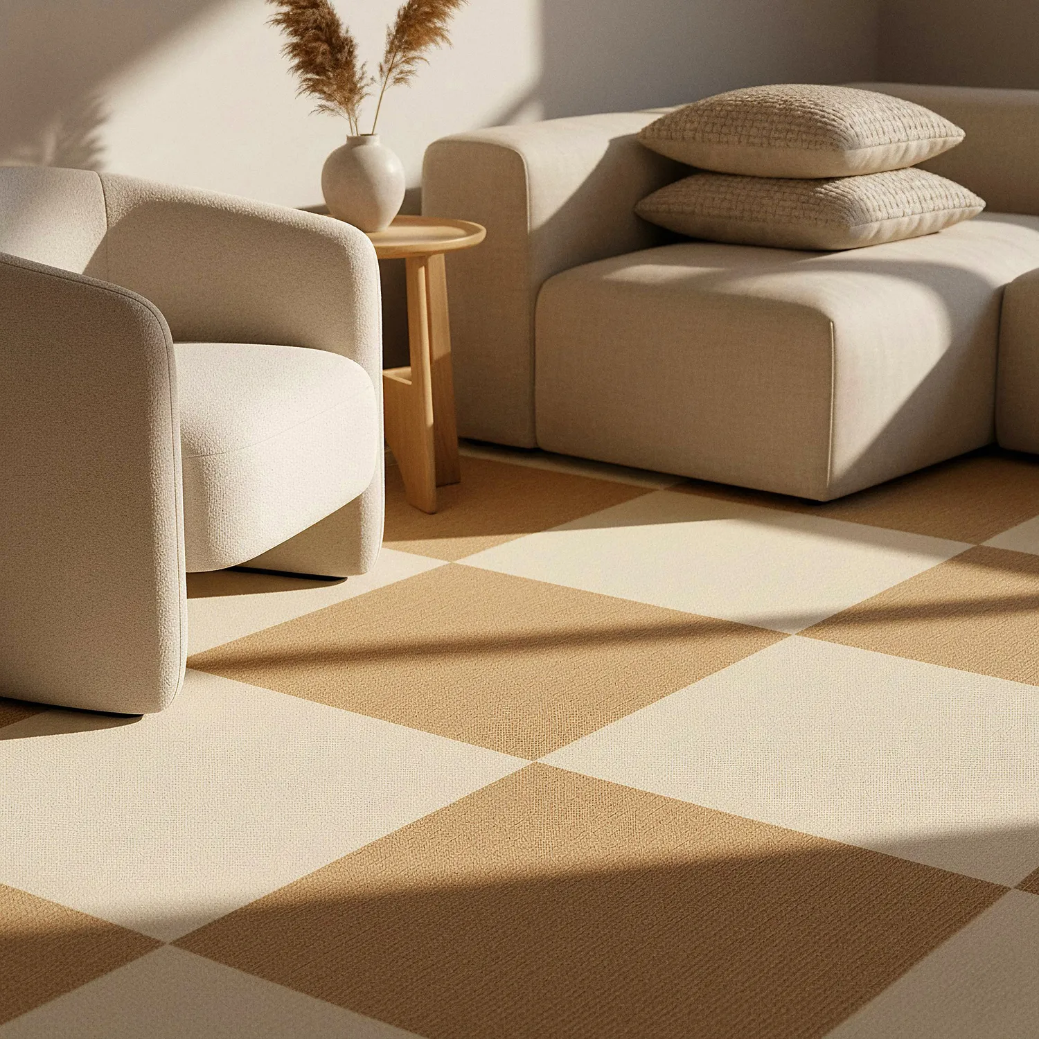 Beige Wall to Wall Carpet