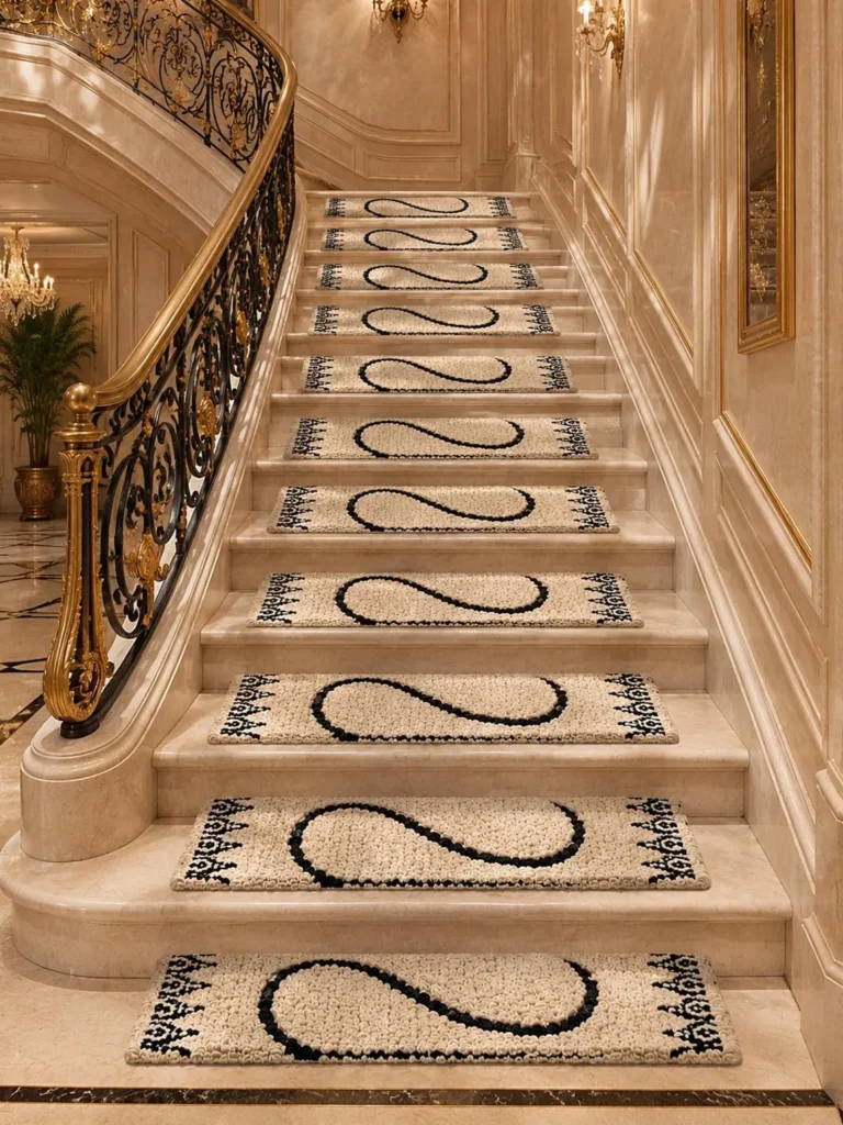 Black Ivory Stair Carpet
