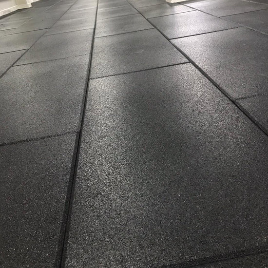 Black Rubber Gym Flooring