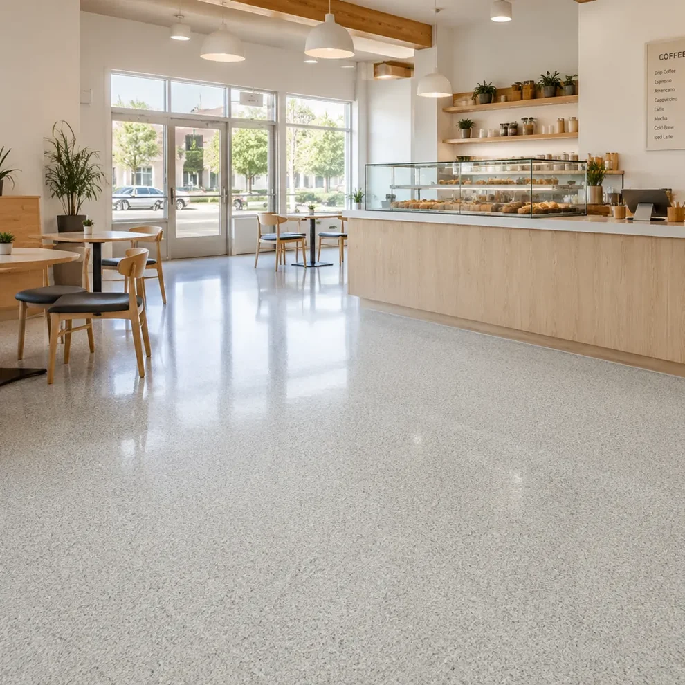 Cafe Epoxy Terrazzo Flooring