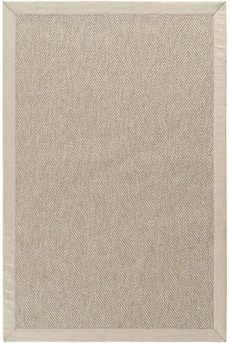 Cream Border Sisal Stair Carpet