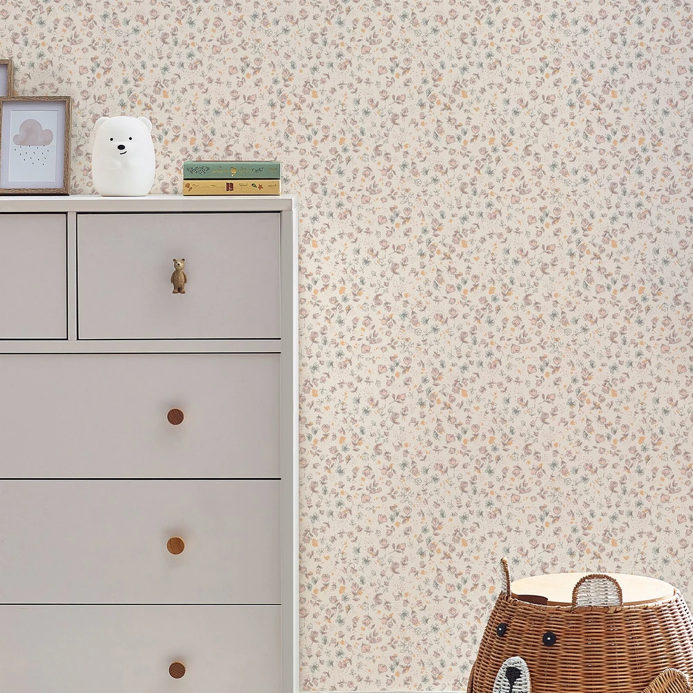 Ditsy Floral Cream Wallpaper