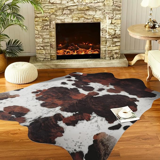 Faux Print Animal Skin Rug