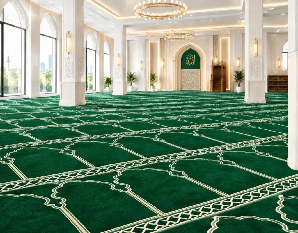 Geometric Wool Mosque Carpet