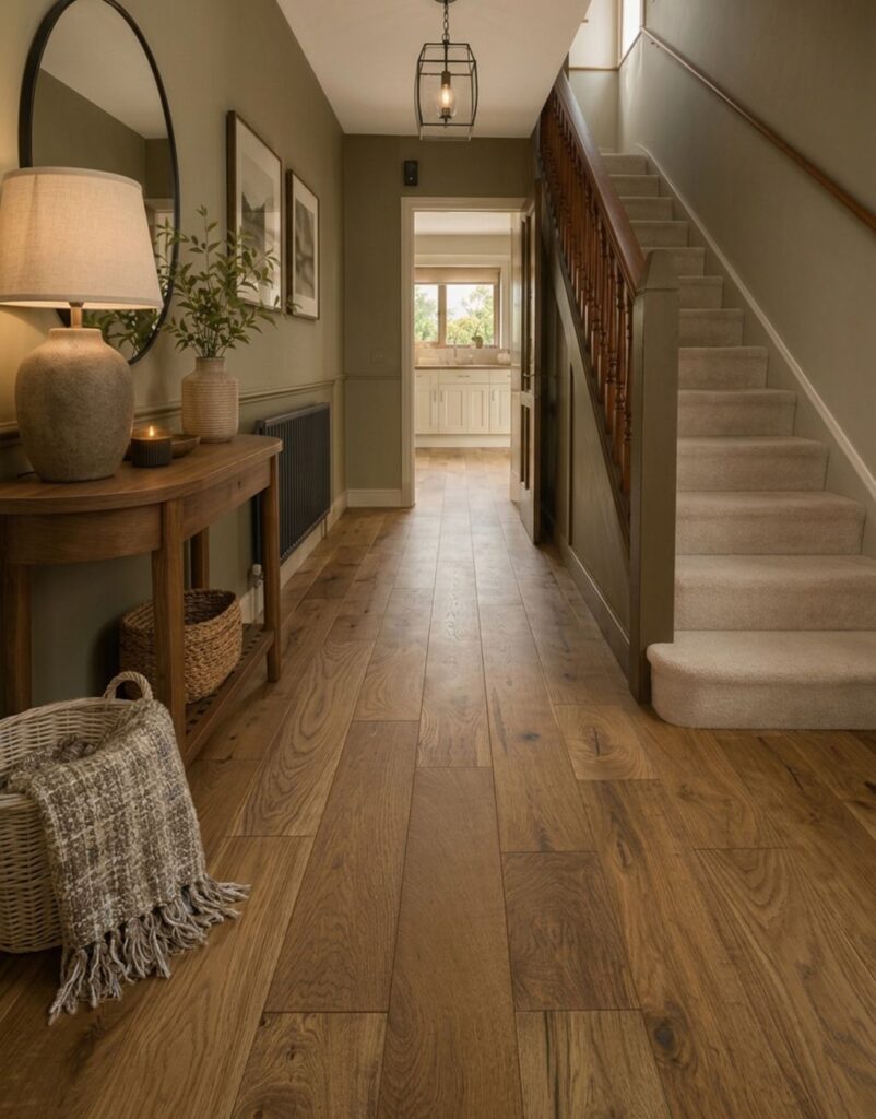 Golden Smoked Oak Wooden Flooring