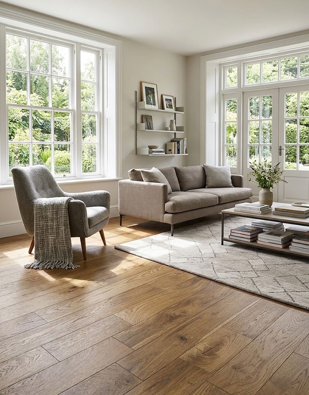 Golden Smoked Oak Wooden Flooring