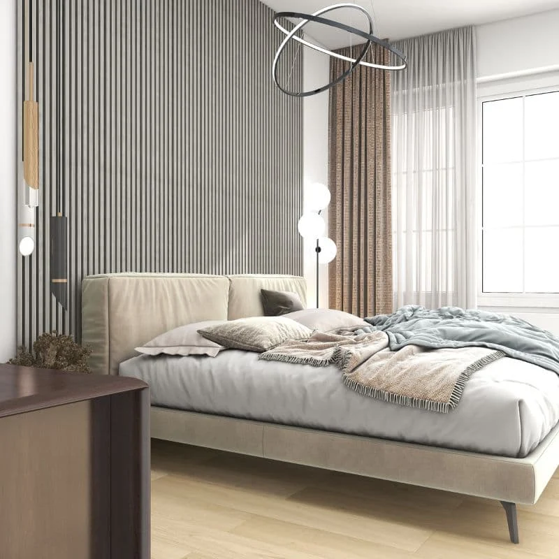 Grey Oak 3D Slat Wall Panels