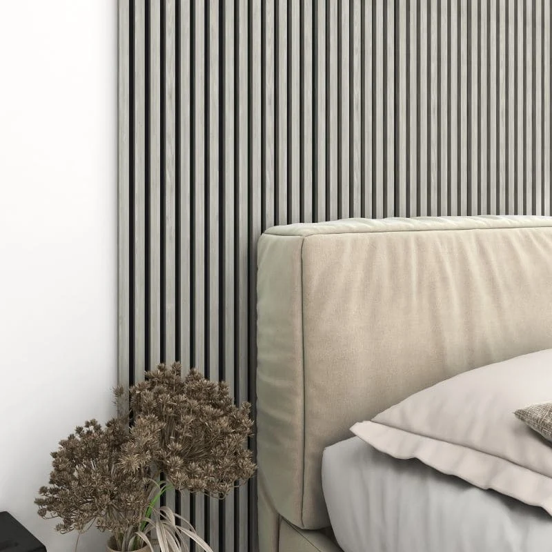 Grey Oak 3D Slat Wall Panels