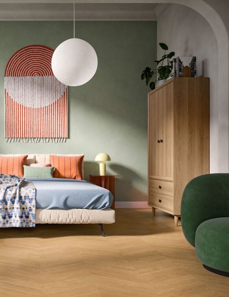 Honey Skanderborg Oak Chevron Flooring