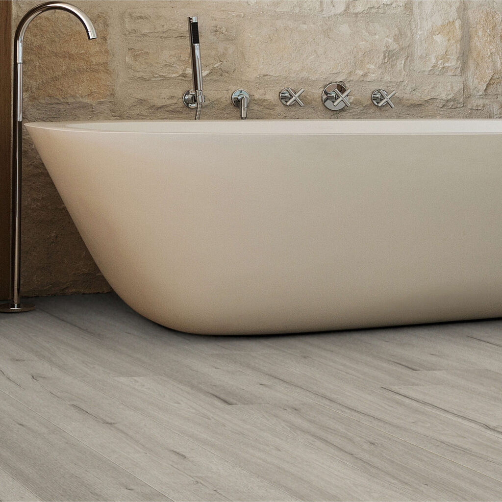 Light Grey Oak Bathroom Flooring