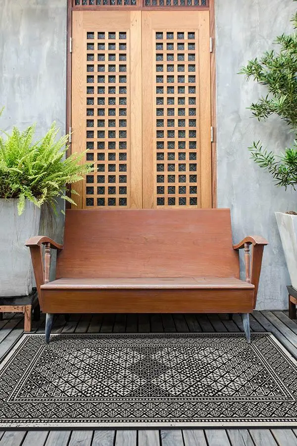 Loseta Black Outdoor Carpet