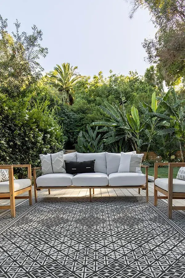Loseta Black Outdoor Carpet