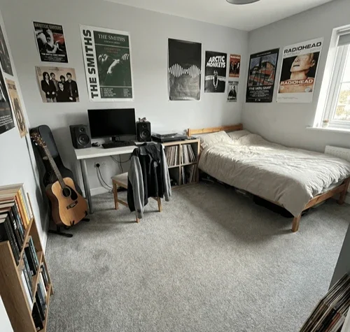 Mid Grey Bedroom Carpet