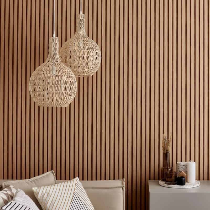 Natural Bedroom Wall Panels
