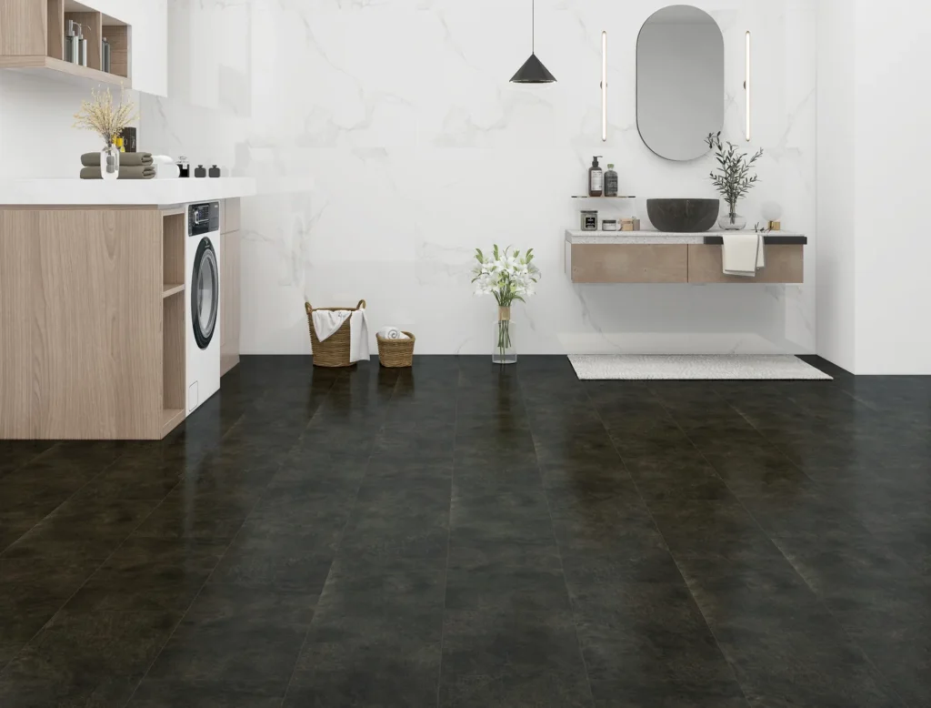 Onyx Black Stone LVT Flooring
