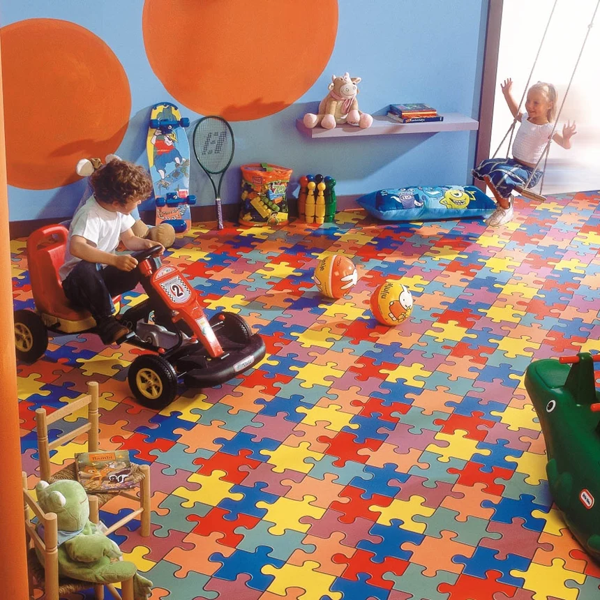 Puzzle Jigsaw Vinyl Flooring