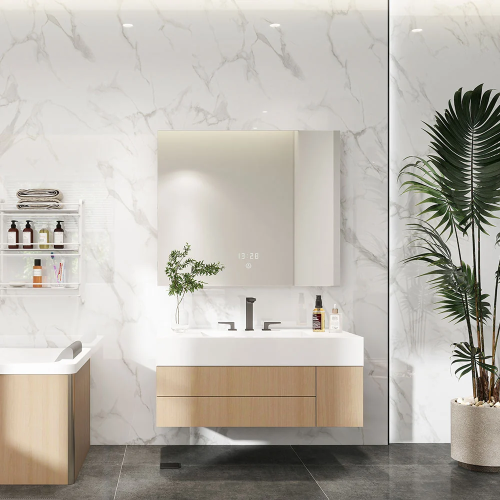 Solid Core White Marble Wall Panel