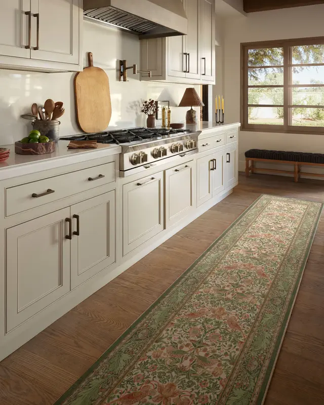 Strawberry Thief Sage & Rose Rug