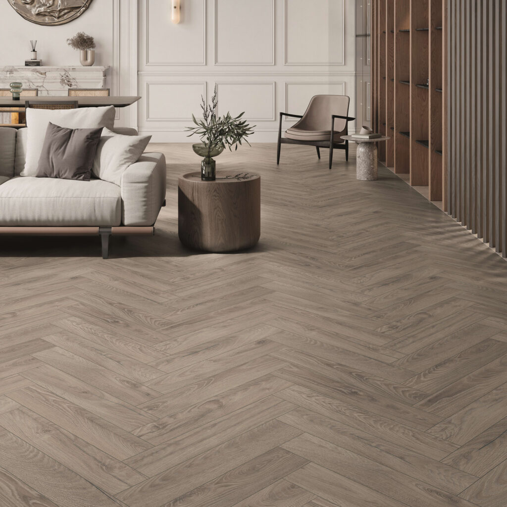 Taupe Oak Parquet Flooring