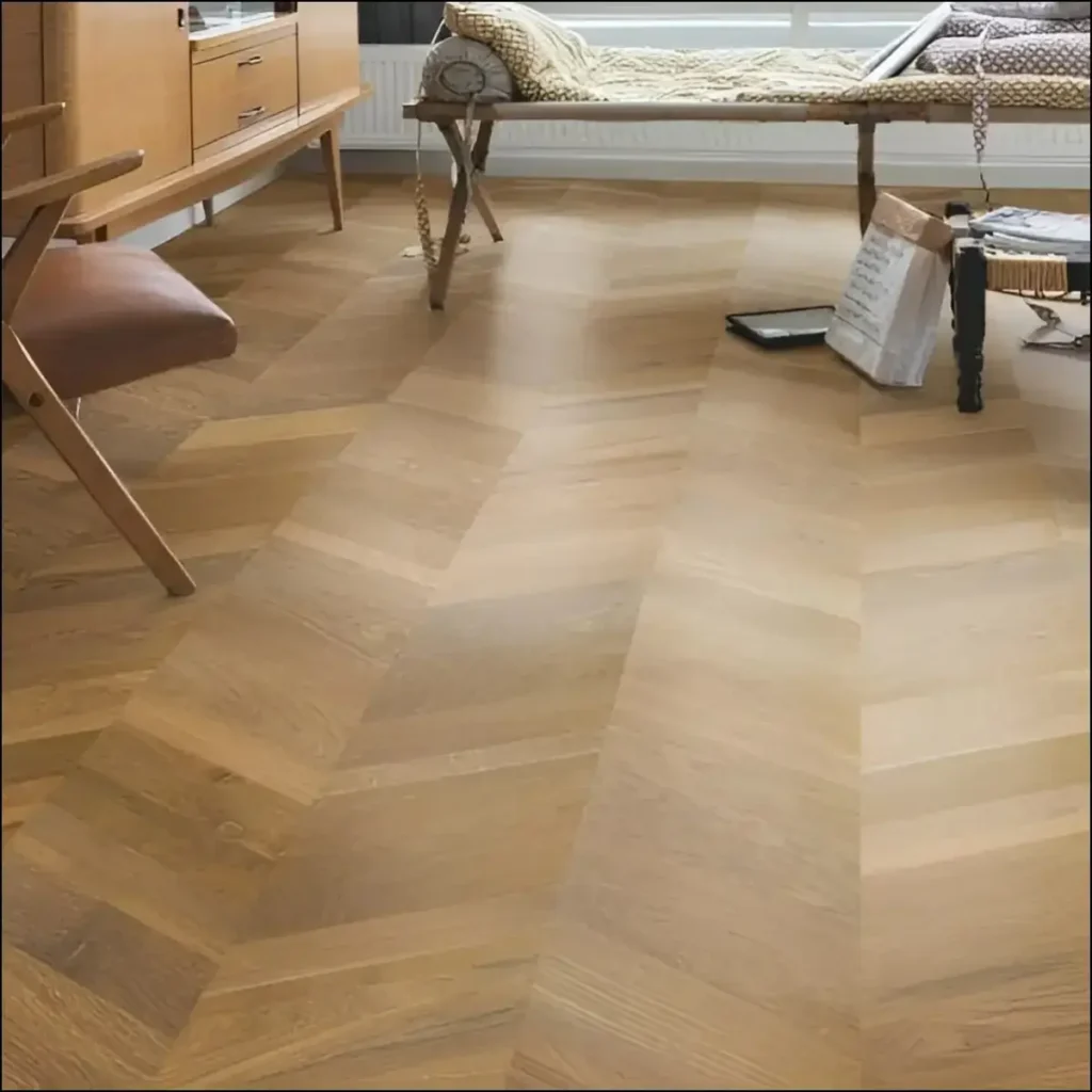 Traditional Oak Chevron Flooring