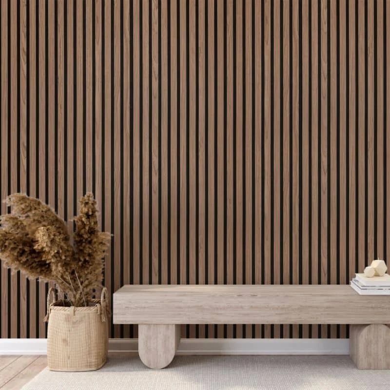 Walnut 3D Slat Wall Panels
