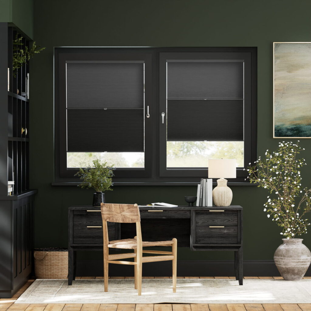 Anthracite Thermal Office Blinds