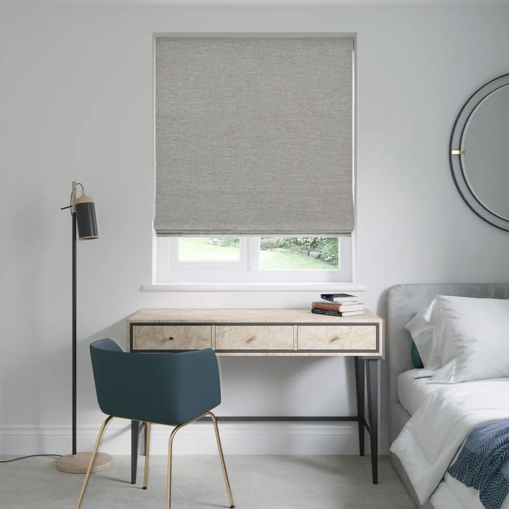 Ash Grey Roman Blinds